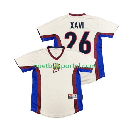 FC Barcelona XAVI 26 1999 Retro Uit Shirt 1998
